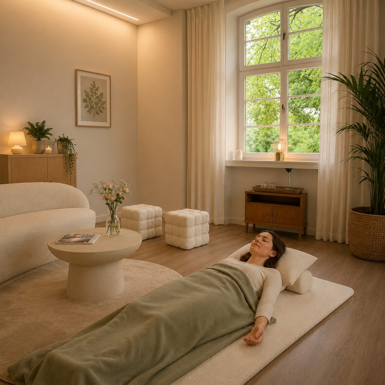 Tiefenentspannung in warmer Atmosphäre, Haus Breitmaar
